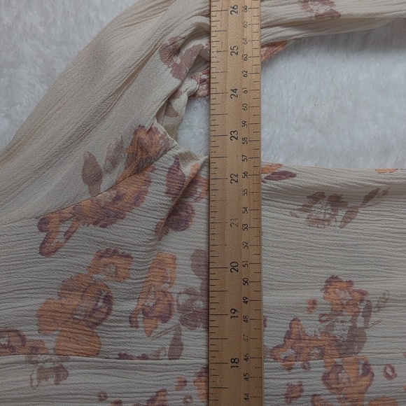 Free People Floral Boho / Hippie Blouse - Picture 3 of 4